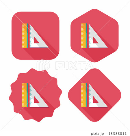 Ruler flat icon with long shadow,eps10 Ruler flat icon with long shadow,eps10 13388011