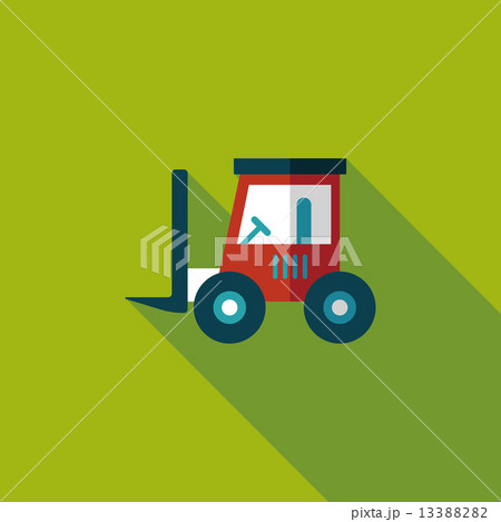 Transportation moving truck flat icon with long shadow,eps10 13388282