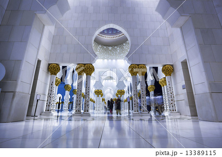 Sheikh Zayed mosque in Abu Dhabi, United Arab Emirates, Middle East 13389115