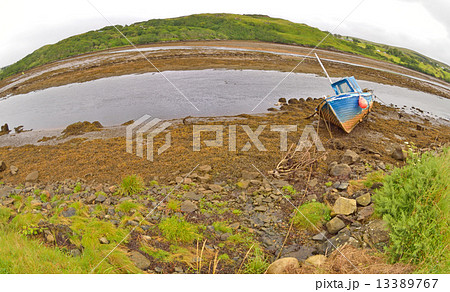 old ship in  ireland with fisheye lenses 13389767