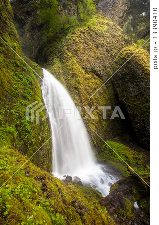 Wahkeena falls in Oregon, USA 13390410