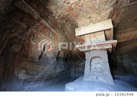 大同　雲崗石窟　世界遺産 13391446