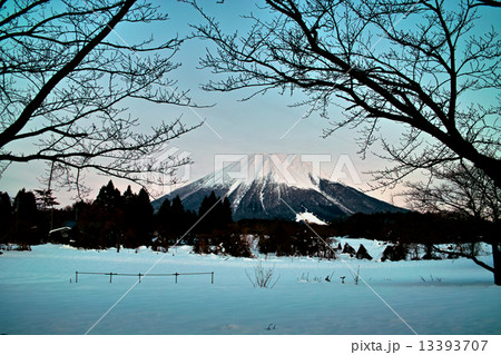 伯耆富士　大山　薄暮 13393707