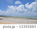 竹富島　西桟橋からの空 13393883