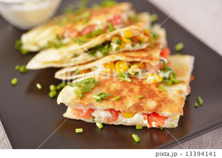 Vegetarian quesadilla 13394141