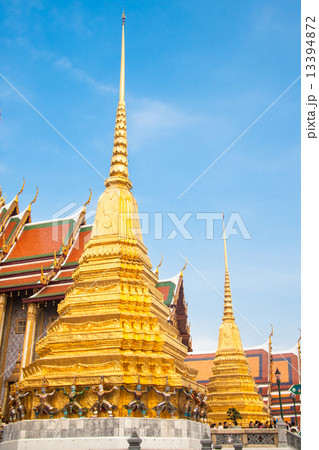 Wat Phra Kaew temple, Bangkok, Thailand. 13394872