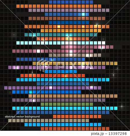 Abstract squares equalizer background. Vector 13397298