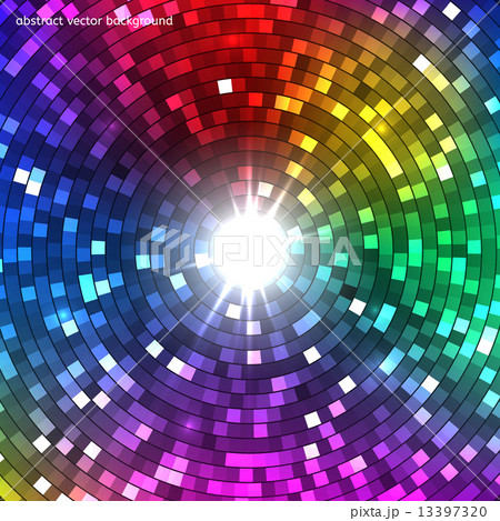 Abstract Colorful Disco Lights. Tunnel. Vector Abstract Colorful Disco Lights. Tunnel. Vector 13397320