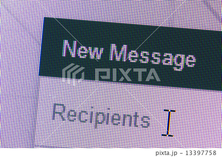 New message window. Macro screen view of old monitor New message window. Macro screen view of old monitor 13397758