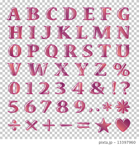 Alphabet Wine Red 13397960