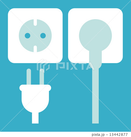 Plug and socket icon 13442877