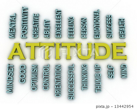 3d imagen Attitude issues concept word cloud background 3d imagen Attitude issues concept word cloud background 13442954