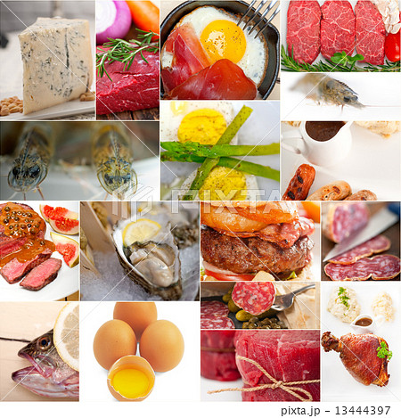 high protein food collection collage high protein food collection collage 13444397