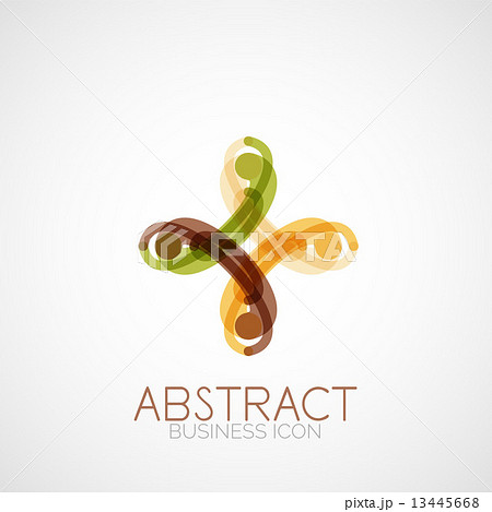 Symmetric abstract geometric shape 13445668