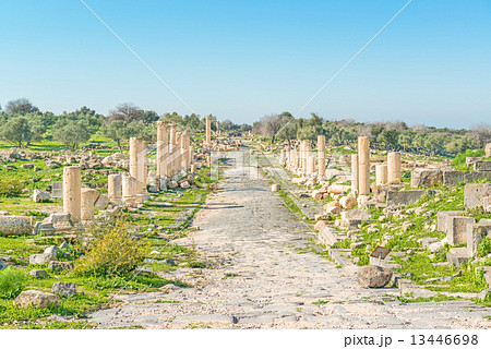 ウム・カイス遺跡のニンファエウム(ヨルダン北部) 13446698