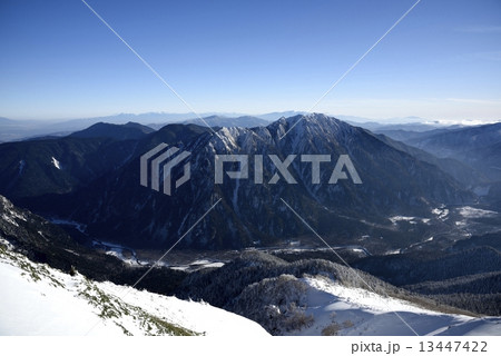 霞沢岳　撮影地：西穂丸山から独標への途上 13447422