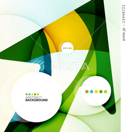 Flowing shapes fresh business template 13448722