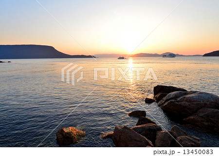 夕照の海1 13450083