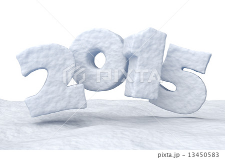 New Year Date 2015 made of snow New Year Date 2015 made of snow 13450583