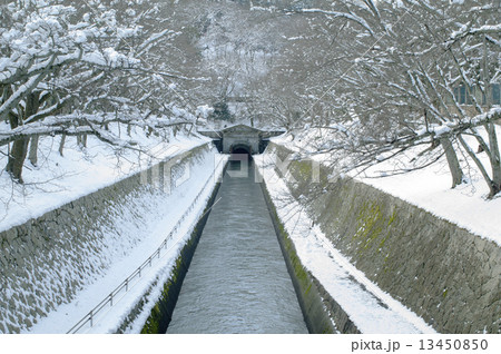 雪の琵琶湖疏水 雪の琵琶湖疏水 13450850