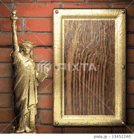 gold on brick background gold on brick background 13452240