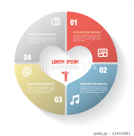 Circle step four for health concept. 13452991