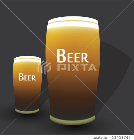 two glasses of beer eps10 two glasses of beer eps10 13453742