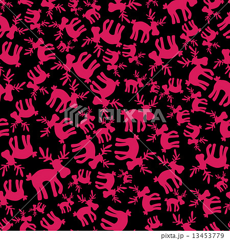 christmas reindeer pink pattern eps10 christmas reindeer pink pattern eps10 13453779