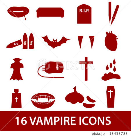 vampire icon set eps10 13453783
