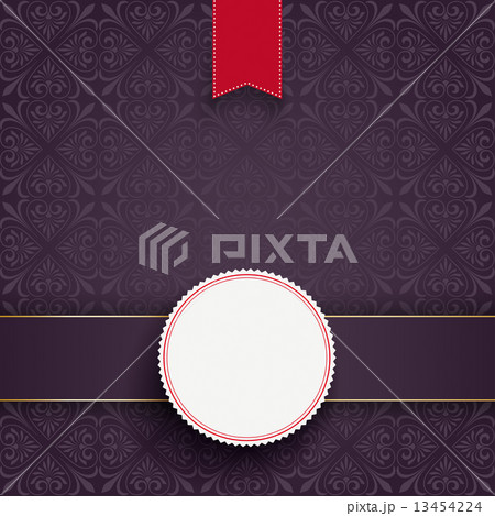 Square Ornaments Banner Red Flag Emblem Square Ornaments Banner Red Flag Emblem 13454224