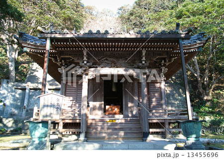 千葉県 誕生寺 誕生堂の写真素材