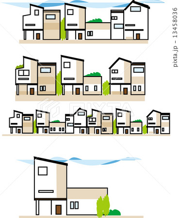 住宅街　モダン 13458036