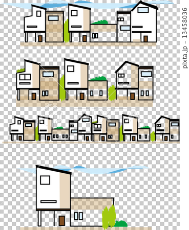 住宅街　モダン 13458036