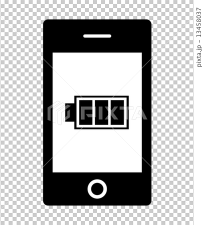 スマホの電池マーク 13458037