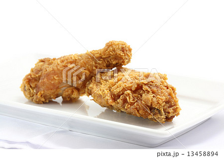 Fried Chicken isolated in white background Fried Chicken isolated in white background 13458894