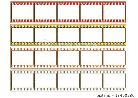 ネガ フィルム風 フォトフレームのイラスト素材