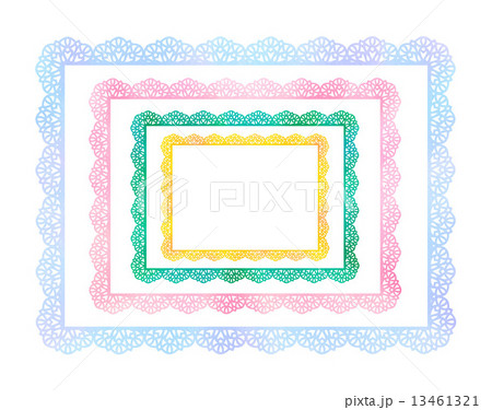 レース柄のフレーム 13461321