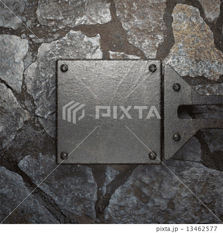 metal and stone background 13462577