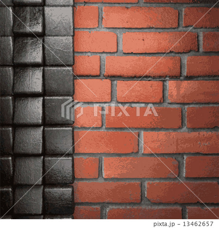 metal and brick background metal and brick background 13462657
