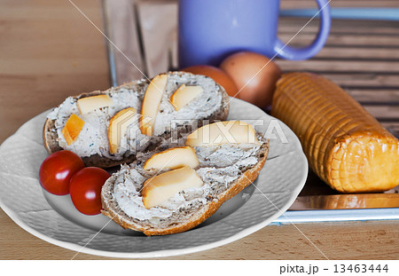 Bread with spreading 13463444