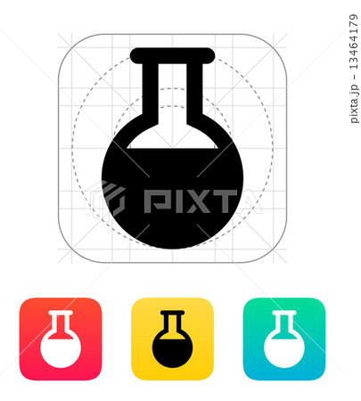 Full florence flask icon. Vector illustration. Full florence flask icon. Vector illustration. 13464179