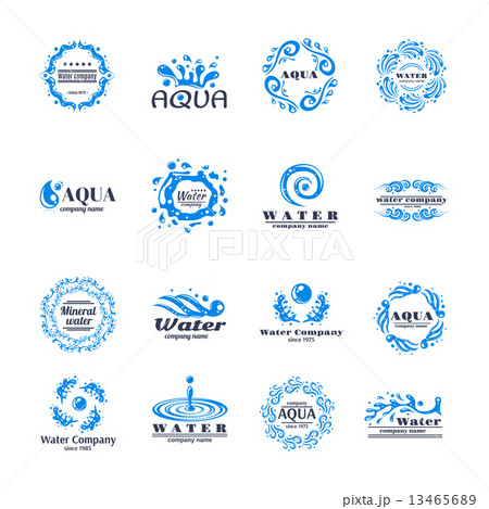 Water logo set  13465689