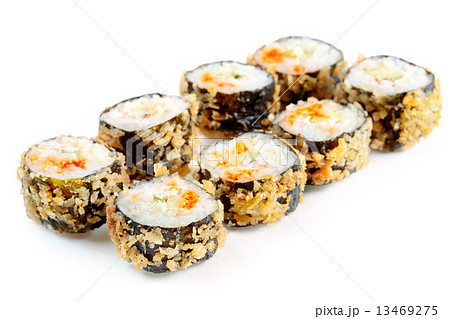 Tempura roll with salmon and avocado 13469275