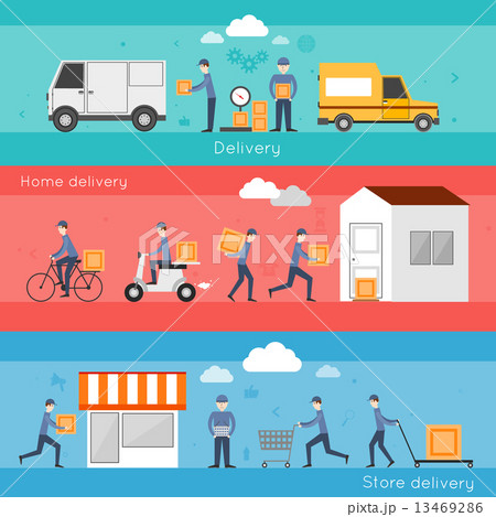 Delivery banner set Delivery banner set 13469286