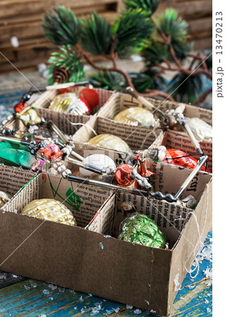 old Soviet toys on the Christmas tree 13470213