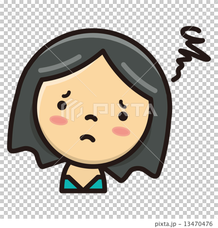 不安 心配 悩む 顔 のイラスト素材 不安 心配 悩む 顔 のイラスト素材