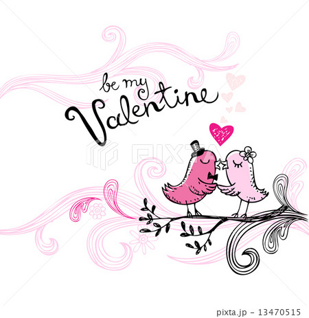 Valentine's kissing birds Valentine's kissing birds 13470515