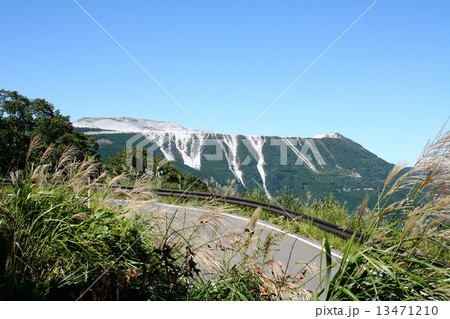 鳥形山の写真素材