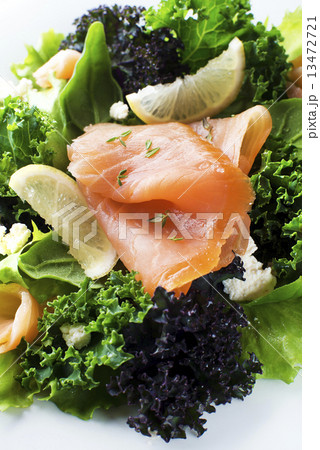 Salad with salmon 13472721