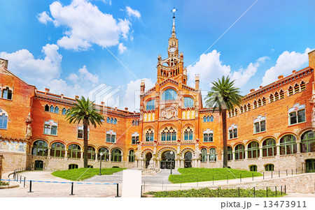 Hospital Sant Pau Recinte Modernista. Barcelona, Catalonia, Spai 13473911